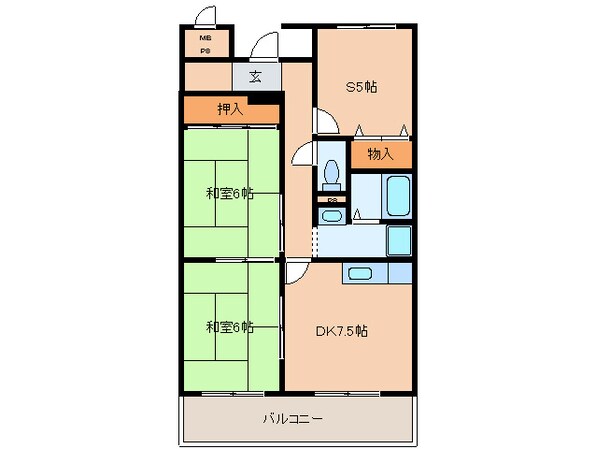 ロイヤルスクエアあむⅠの物件間取画像